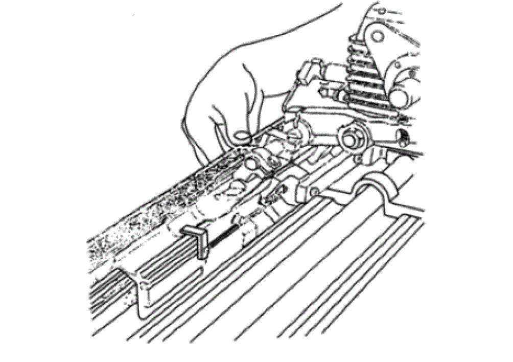 Fig.6 Adjustment of tuck-in device Fig.6 Adjustment of tuck-in device